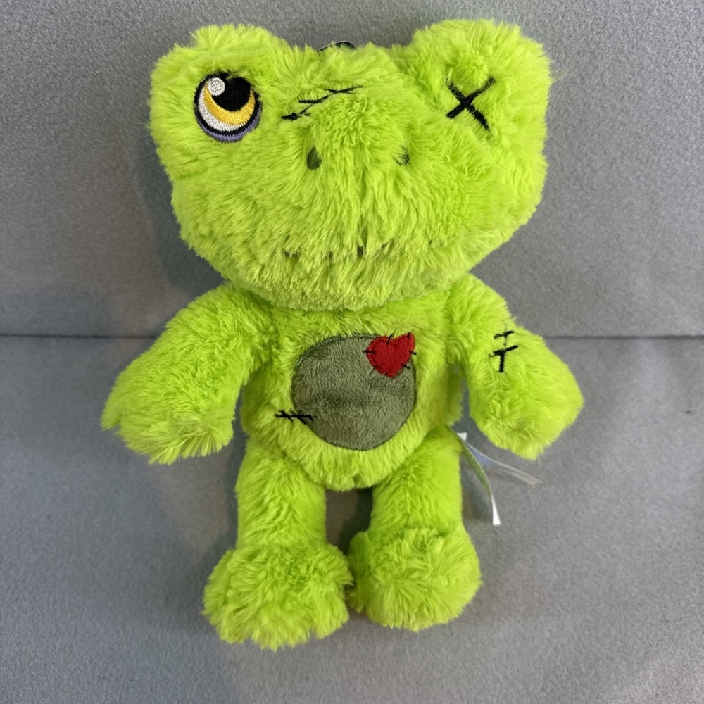 Build A Bear Buddies 10" Plush Halloween Zombie Green Frog NWT